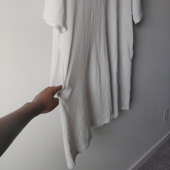 Free People Essential Extreme Tee White Mini Dress - Picture 3 of 5